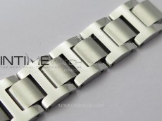 Ballon Bleu 33mm SS K3F 1:1 Best Edition White Textured Dial on SS Bracelet A076