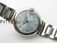 Ballon Bleu 33mm SS K3F 1:1 Best Edition Ice Blue Dial on SS Bracelet A076