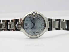 Ballon Bleu 33mm SS K3F 1:1 Best Edition Ice Blue Dial on SS Bracelet A076