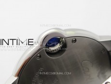 Ballon Bleu 33mm Diamonds Bezel SS K3F 1:1 Best Edition Ice Blue Dial on SS Bracelet A076