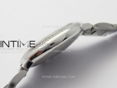 Ballon Bleu 33mm Diamonds Bezel SS K3F 1:1 Best Edition Ice Blue Dial on SS Bracelet A076