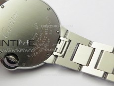 Ballon Bleu 33mm Diamonds Bezel SS K3F 1:1 Best Edition Ice Blue Dial on SS Bracelet A076