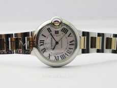 Ballon Bleu 33mm SS/RG K3F 1:1 Best Edition White MOP Dial on SS Bracelet A076