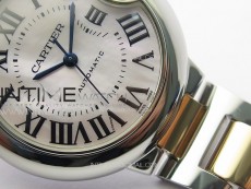 Ballon Bleu 33mm SS/RG K3F 1:1 Best Edition White MOP Dial on SS Bracelet A076