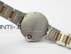 Ballon Bleu 33mm SS/RG K3F 1:1 Best Edition White MOP Dial on SS Bracelet A076