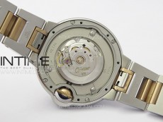 Ballon Bleu 33mm SS/RG K3F 1:1 Best Edition White MOP Dial on SS Bracelet A076