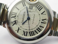 Ballon Bleu 33mm SS/RG K3F 1:1 Best Edition White Textured Dial on SS Bracelet A076