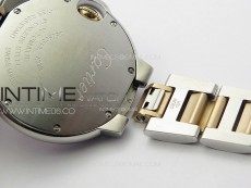 Ballon Bleu 33mm SS/RG K3F 1:1 Best Edition White Textured Dial on SS Bracelet A076