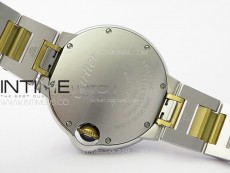 Ballon Bleu 33mm SS/YG K3F 1:1 Best Edition White Textured Dia Markers Dial on SS Bracelet A076