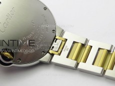 Ballon Bleu 33mm SS/YG K3F 1:1 Best Edition White Textured Dia Markers Dial on SS Bracelet A076