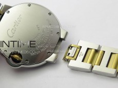 Ballon Bleu 33mm SS/YG K3F 1:1 Best Edition White Textured Dia Markers Dial on SS Bracelet A076