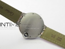 Ballon Bleu 33mm SS K3F 1:1 Best Edition Pink Textured Dial on Pink Leather Strap A076