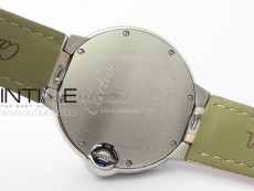 Ballon Bleu 33mm SS K3F 1:1 Best Edition Pink Textured Dial on Pink Leather Strap A076