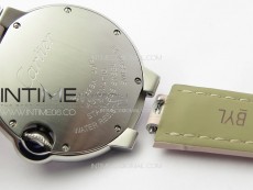 Ballon Bleu 33mm SS K3F 1:1 Best Edition Pink Textured Dial on Pink Leather Strap A076