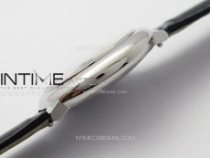 Ballon Bleu 33mm SS K3F 1:1 Best Edition White Textured Dia Markers Dial on Black Leather Strap A076