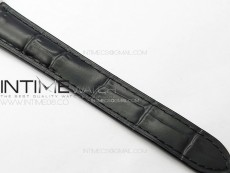 Ballon Bleu 33mm SS K3F 1:1 Best Edition White Textured Dia Markers Dial on Black Leather Strap A076