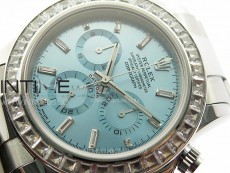 Daytona T Crystals Bezel SS APSF Best Edition Ice Blue Dial On SS Bracelet A7750