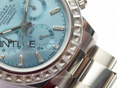 Daytona T Crystals Bezel SS APSF Best Edition Ice Blue Dial On SS Bracelet A7750