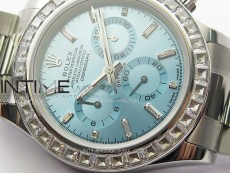 Daytona T Crystals Bezel SS APSF Best Edition Ice Blue Dial On SS Bracelet A7750