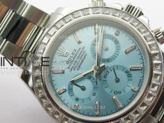 Daytona T Crystals Bezel SS APSF Best Edition Ice Blue Dial On SS Bracelet A7750