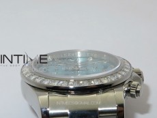 Daytona T Crystals Bezel SS APSF Best Edition Ice Blue Dial On SS Bracelet A7750