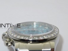 Daytona T Crystals Bezel SS APSF Best Edition Ice Blue Dial On SS Bracelet A7750