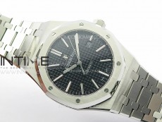 Royal Oak 41mm 15400 SS APSF 1:1 Best Edition Black Textured Dial on SS Bracelet A3120 Super Clone