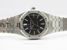 Royal Oak 41mm 15400 SS APSF 1:1 Best Edition Black Textured Dial on SS Bracelet A3120 Super Clone