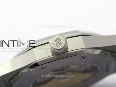 Royal Oak 41mm 15400 SS APSF 1:1 Best Edition Black Textured Dial on SS Bracelet A3120 Super Clone