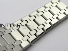 Royal Oak 41mm 15400 SS APSF 1:1 Best Edition Black Textured Dial on SS Bracelet A3120 Super Clone