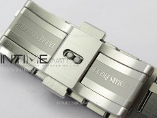 Royal Oak 41mm 15400 SS APSF 1:1 Best Edition Black Textured Dial on SS Bracelet A3120 Super Clone