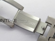 Royal Oak 41mm 15400 SS APSF 1:1 Best Edition Black Textured Dial on SS Bracelet A3120 Super Clone