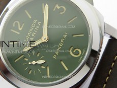 PAM911 T Noob 1:1 Best Edition on Brown Leather Strap A6497 with Y-Incabloc V12