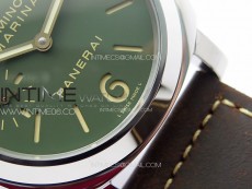 PAM911 T Noob 1:1 Best Edition on Brown Leather Strap A6497 with Y-Incabloc V12