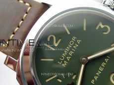 PAM911 T Noob 1:1 Best Edition on Brown Leather Strap A6497 with Y-Incabloc V12