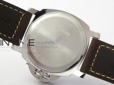 PAM911 T Noob 1:1 Best Edition on Brown Leather Strap A6497 with Y-Incabloc V12