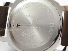 PAM911 T Noob 1:1 Best Edition on Brown Leather Strap A6497 with Y-Incabloc V12