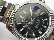 Sky-Dweller 326934 904L SS Noob 1:1 Best Edition Black Dial on SS Bracelet Asian 23J to 9001