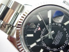 Sky-Dweller 326934 904L SS Noob 1:1 Best Edition Black Dial on SS Bracelet Asian 23J to 9001