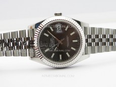 DateJust 41 126334 ZF 1:1 Best Edition 904L Steel Gray Dial Stick Marker on Jubilee Bracelet A2824