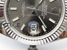 DateJust 41 126334 ZF 1:1 Best Edition 904L Steel Gray Dial Stick Marker on Jubilee Bracelet A2824