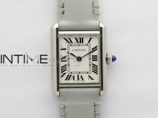 Tank Louis Ladies 22mm SS 8848F 1:1 Best Edition White Dial on Pink Leather Strap Ronda Quartz