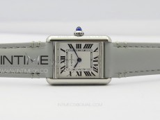 Tank Louis Ladies 22mm SS 8848F 1:1 Best Edition White Dial on Pink Leather Strap Ronda Quartz