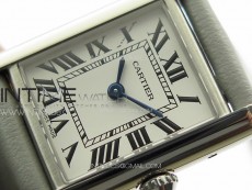 Tank Louis Ladies 22mm SS 8848F 1:1 Best Edition White Dial on Pink Leather Strap Ronda Quartz