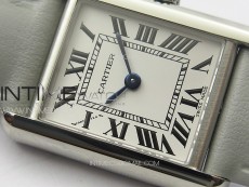 Tank Louis Ladies 22mm SS 8848F 1:1 Best Edition White Dial on Pink Leather Strap Ronda Quartz