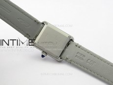 Tank Louis Ladies 22mm SS 8848F 1:1 Best Edition White Dial on Pink Leather Strap Ronda Quartz