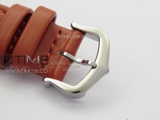 Tank Louis Ladies 22mm SS 8848F 1:1 Best Edition White Dial on Orange Leather Strap Ronda Quartz