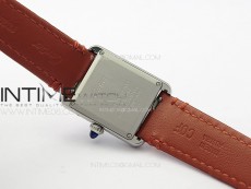 Tank Louis Ladies 22mm SS 8848F 1:1 Best Edition White Dial on Orange Leather Strap Ronda Quartz