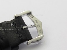 Tank Louis Ladies 22mm SS 8848F 1:1 Best Edition White Dial on Black Leather Strap Ronda Quartz