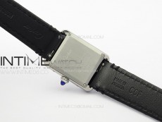 Tank Louis Ladies 22mm SS 8848F 1:1 Best Edition White Dial on Black Leather Strap Ronda Quartz